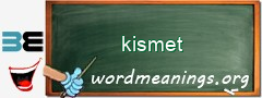 WordMeaning blackboard for kismet